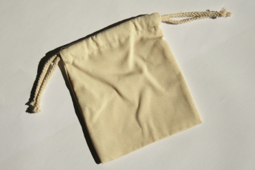 Zuziehbeutel Canvas-Like natur Größe-L