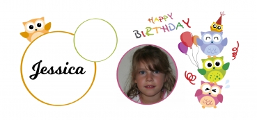 Preview: Motiv Tasse Geburtstags Eule