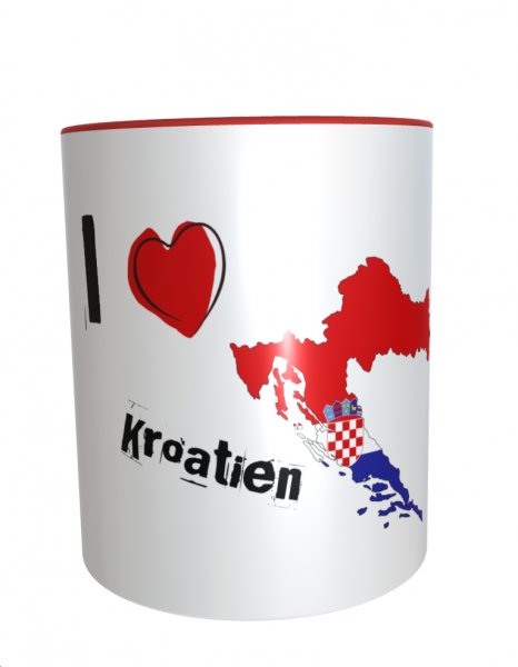 I Love Kroatien-Tasse